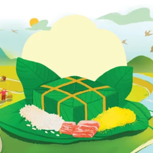 Tranh vẽ Sản phẩm Bánh chưng
