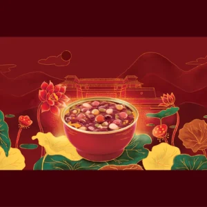 Tranh vẽ Cháo Sen Bát Bảo